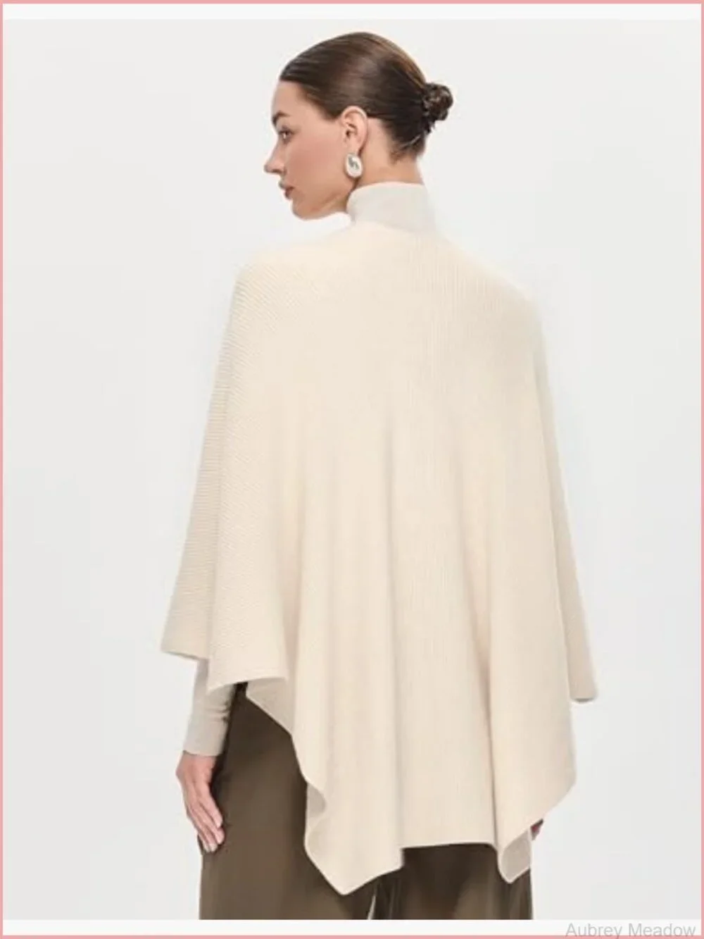 Elegant Shawl Wrap Poncho Open Front Soft Versatile Knit